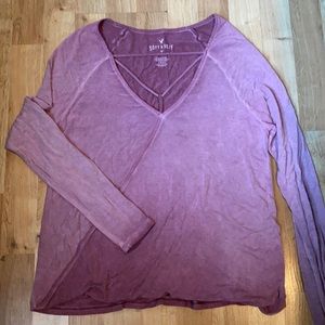 Pink American eagle long sleeve
